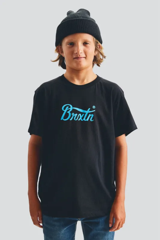 Boys Stith IV S/S Standard Tee -  Black sold by Brixton