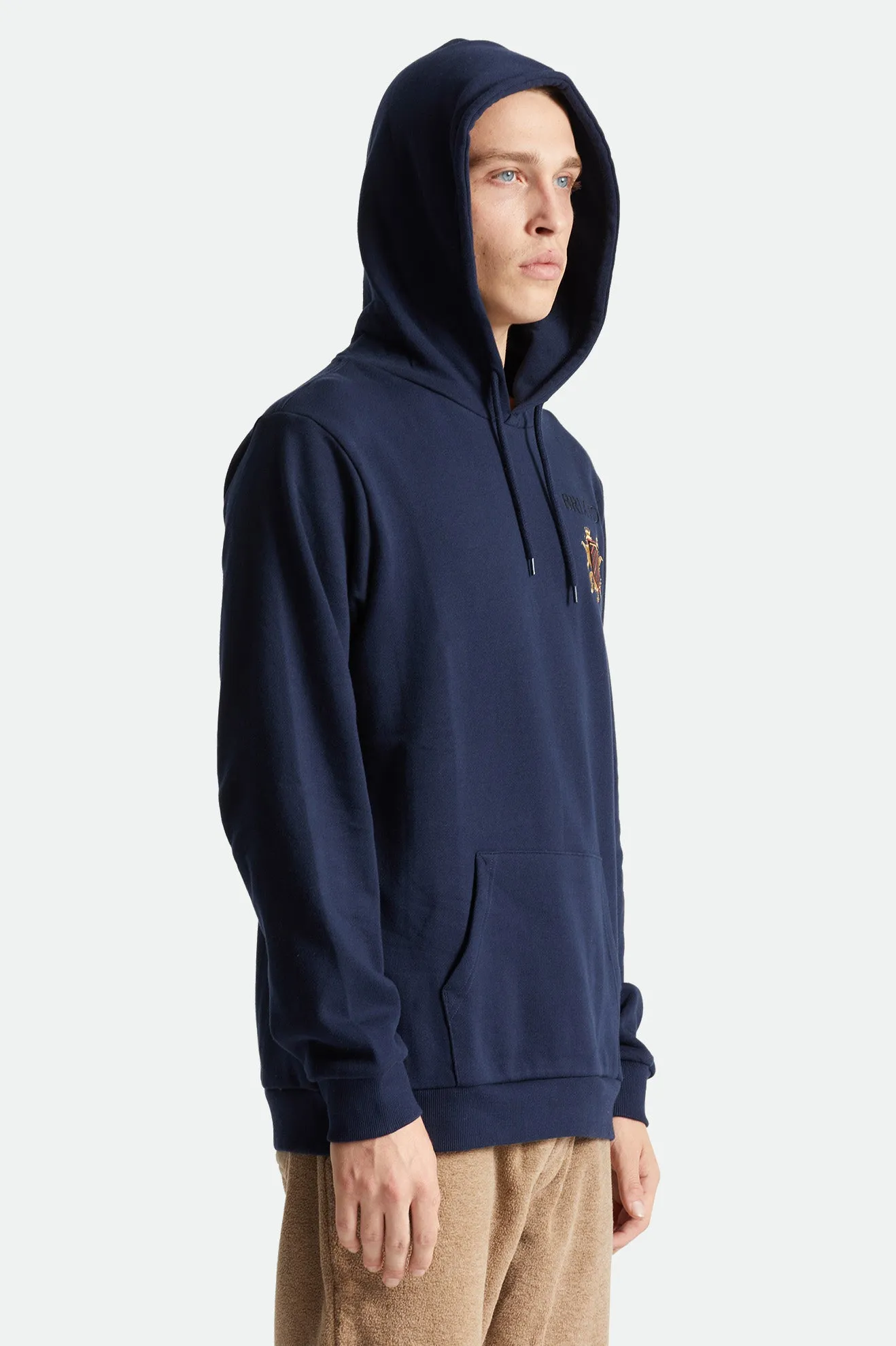 Lion Crest Hood - Navy sold by Brixton product image thumbnail 5