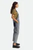 Christina Crop Overall - Railroad Stripe sold by Brixton