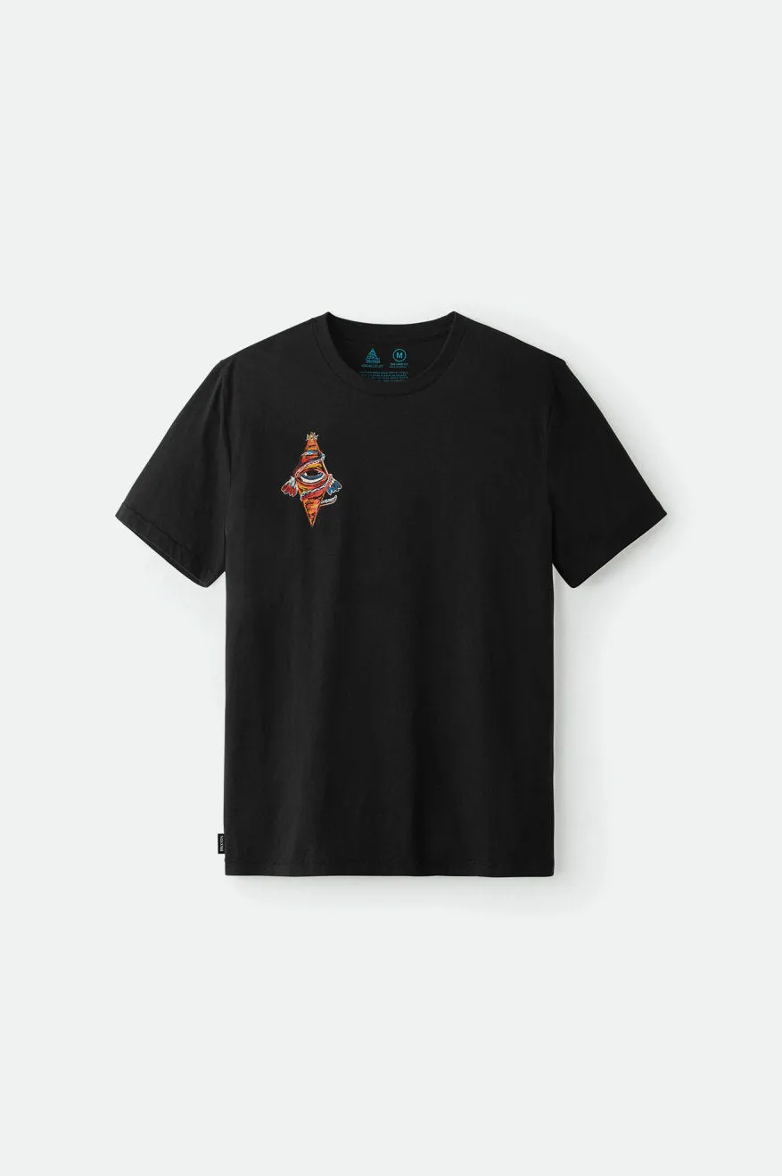 BB Bohemian S/S Tailored Tee - Black sold by Brixton