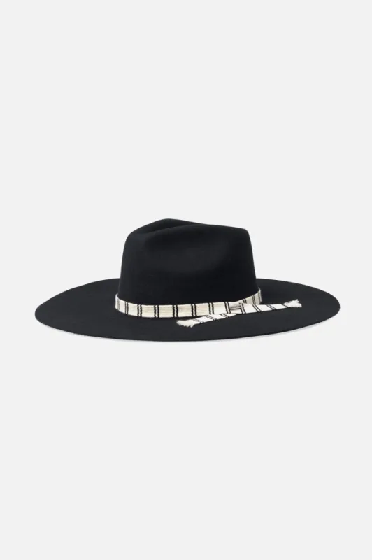 Leigh Felt Fedora - Black sold by Brixton