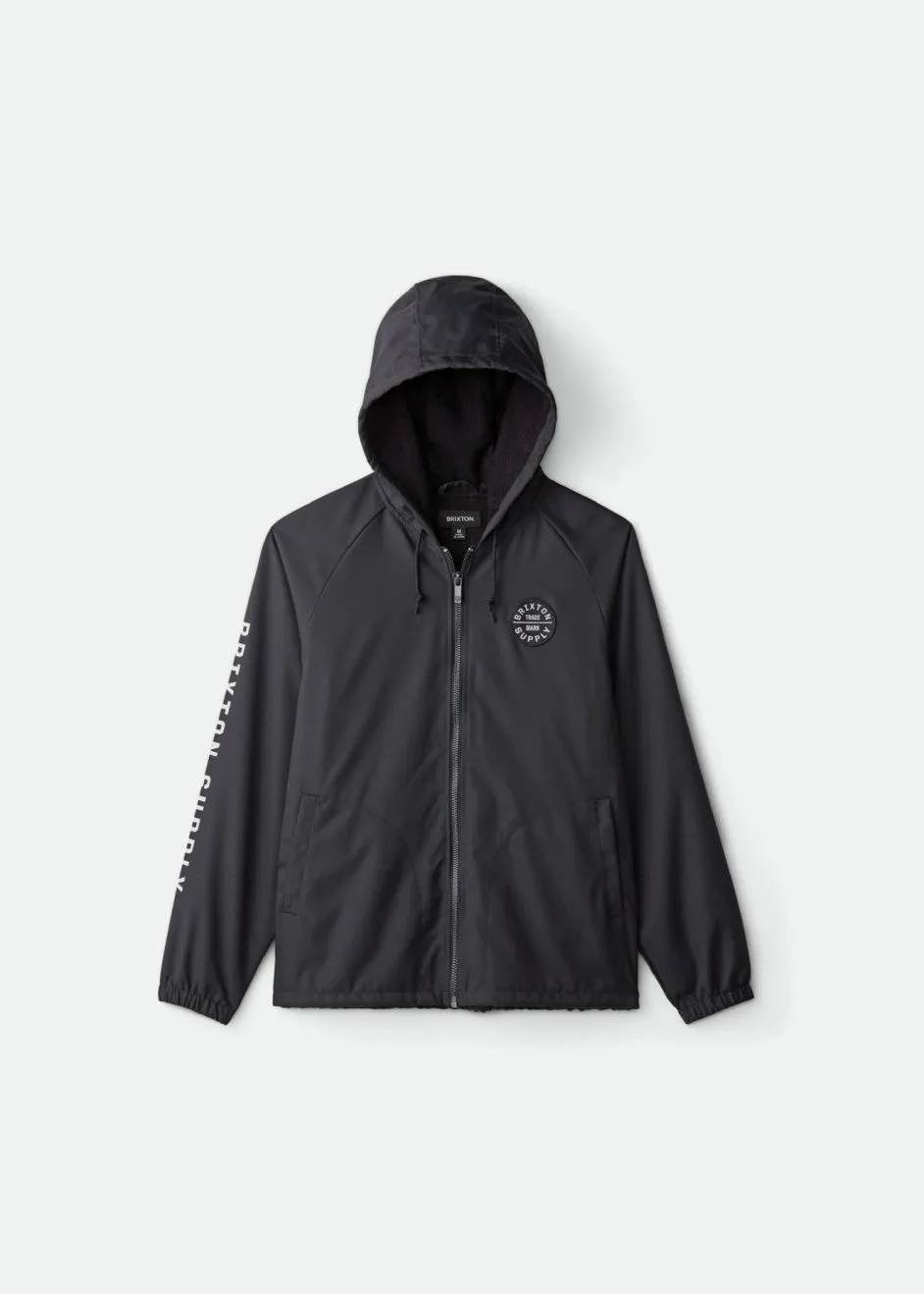 Claxton Oath Zip Hood Jacket - Black/White sold by Brixton product image thumbnail 4