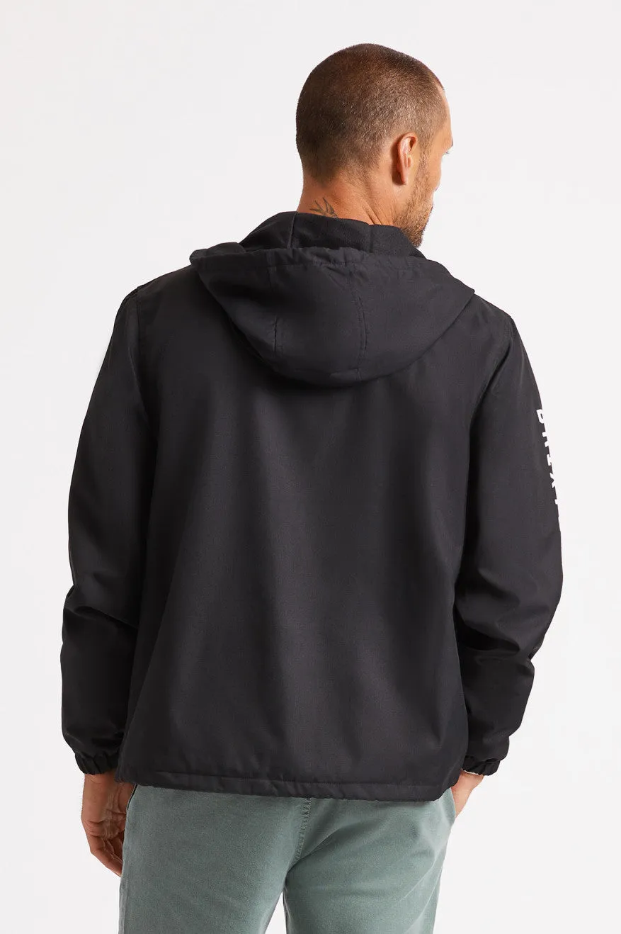 Claxton Oath Zip Hood Jacket - Black/White sold by Brixton product image thumbnail 3