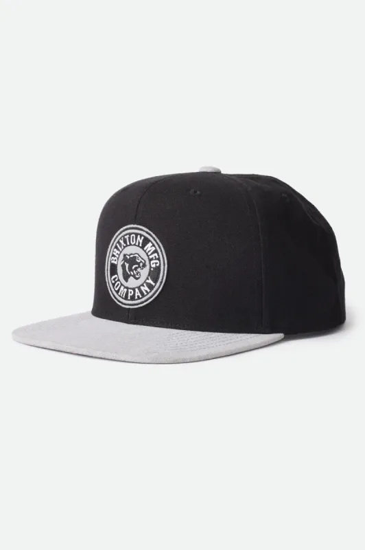Forte Utility MP Snapback - Black/Grey sold by Brixton