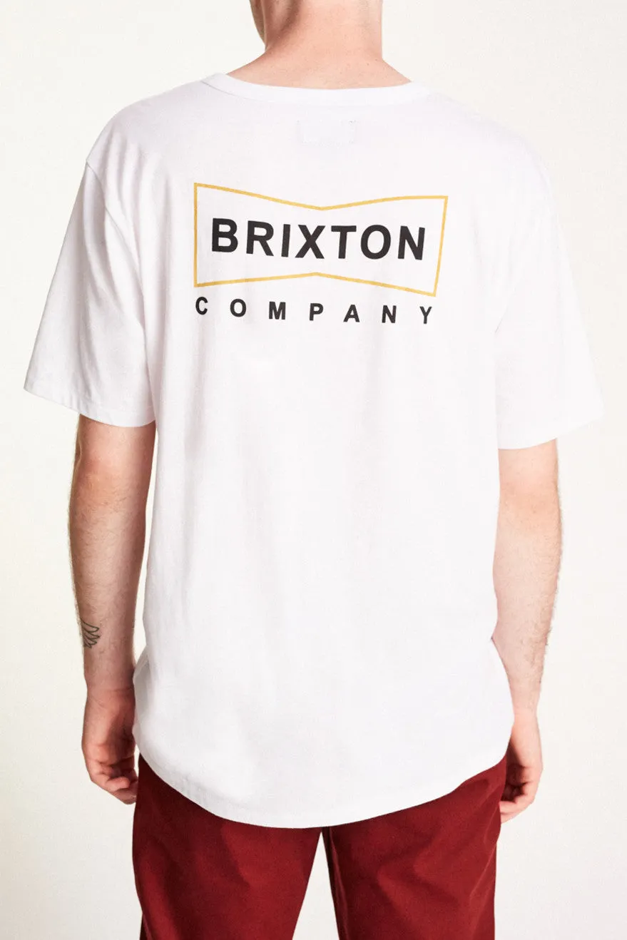 Wedge S/S Henley - White sold by Brixton product image thumbnail 2
