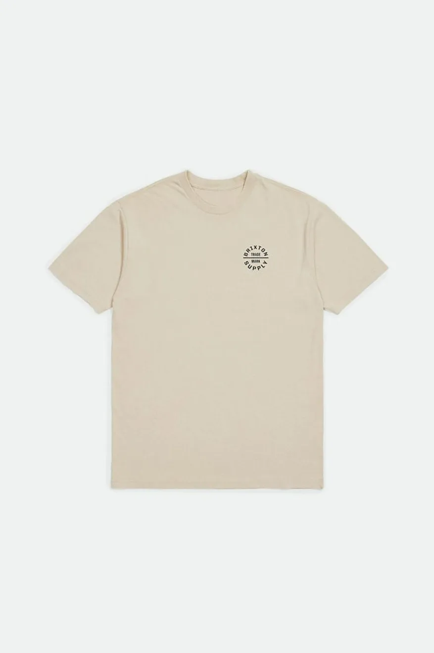 Oath V S/S Standard Tee - Vanilla/Navy sold by Brixton