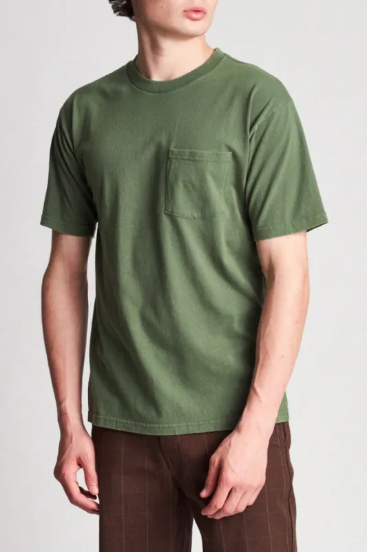 Basic S/S Standard Pocket Tee - Leaf sold by Brixton