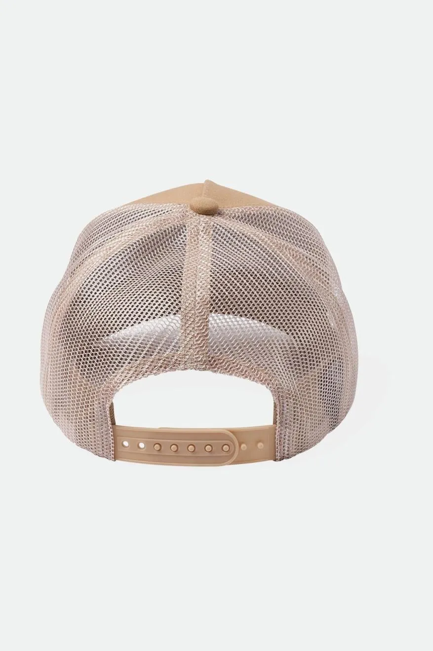 Alpha Block Netplus Trucker Hat - Sand/Sand sold by Brixton product image thumbnail 2