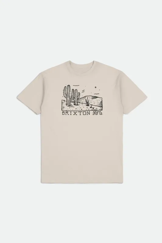 Springs S/S Standard Tee - Cream made by Brixton
