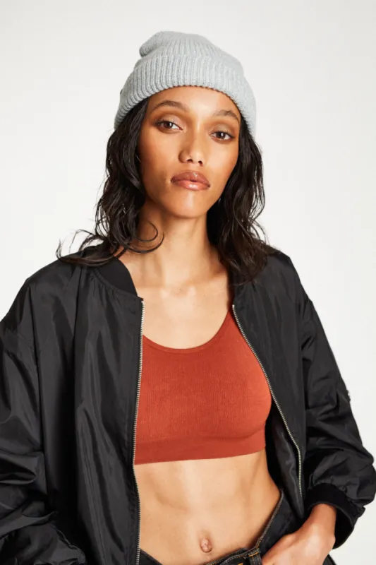 Birch Beanie - Grey/White sold by Brixton