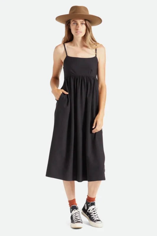Kane Midi Dress - Black sold by Brixton