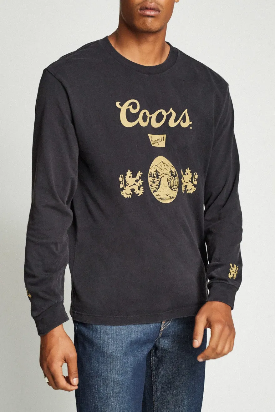 Hops II L/S Standard Tee - Black sold by Brixton