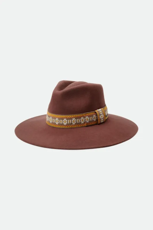 Joanna Felt Hat - Bison/Multi sold by Brixton