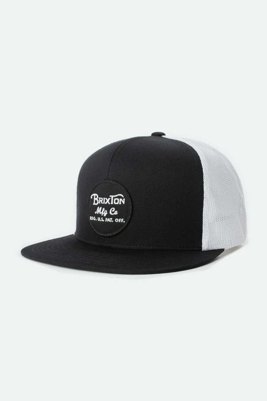 Wheeler Mesh Cap - Black/White sold by Brixton