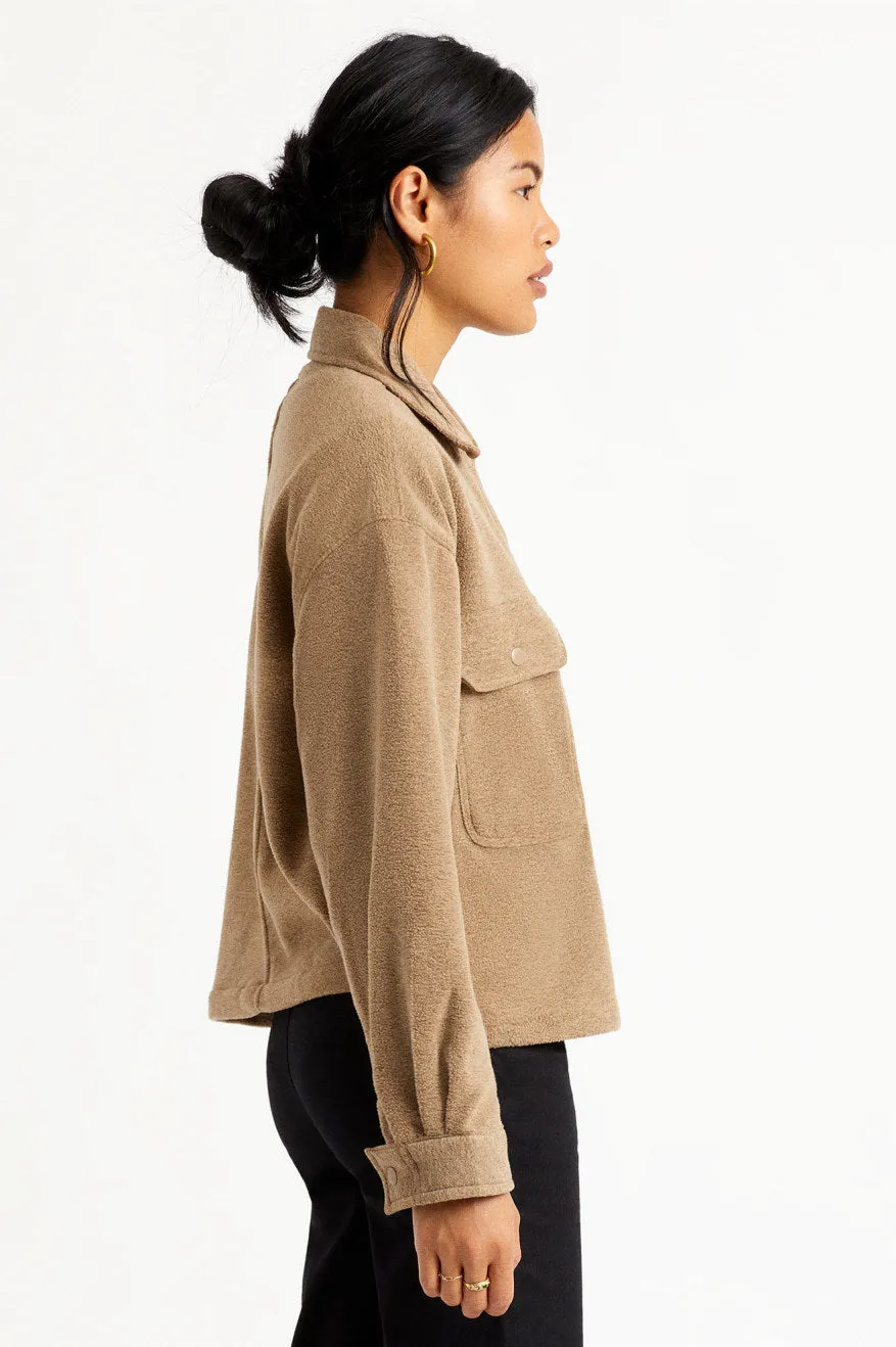 Bowery Women L/S Arctic Stretch Fleece - Oatmeal sold by Brixton product image thumbnail 3