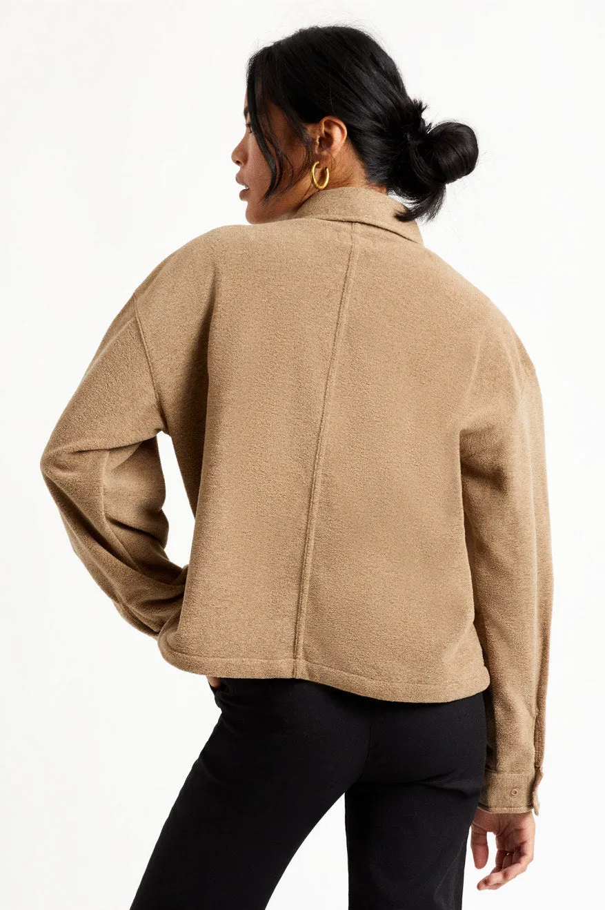 Bowery Women L/S Arctic Stretch Fleece - Oatmeal sold by Brixton product image thumbnail 4