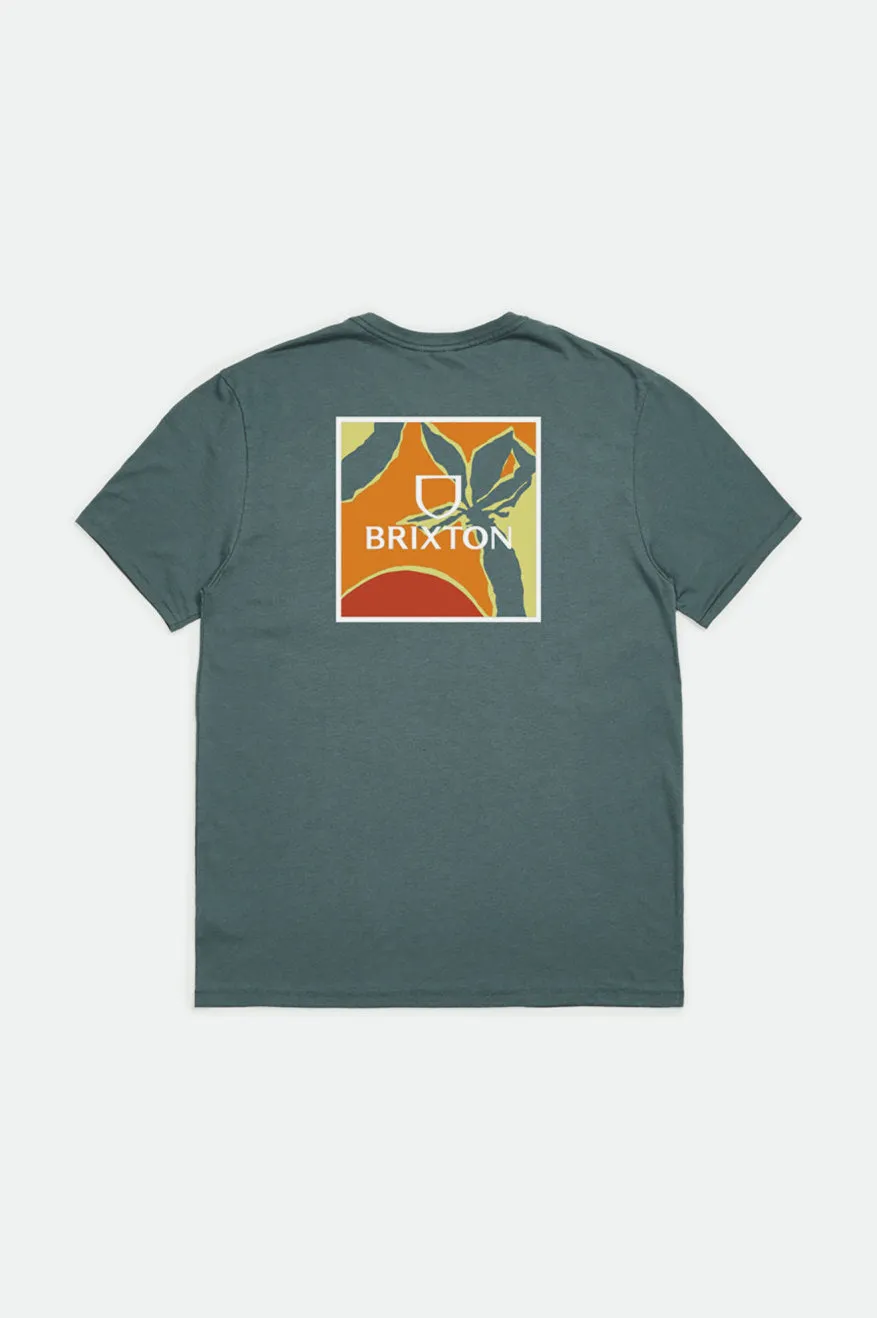 Alpha Square Sunset S/S Tailored Tee - Silver Pine sold by Brixton product image thumbnail 3