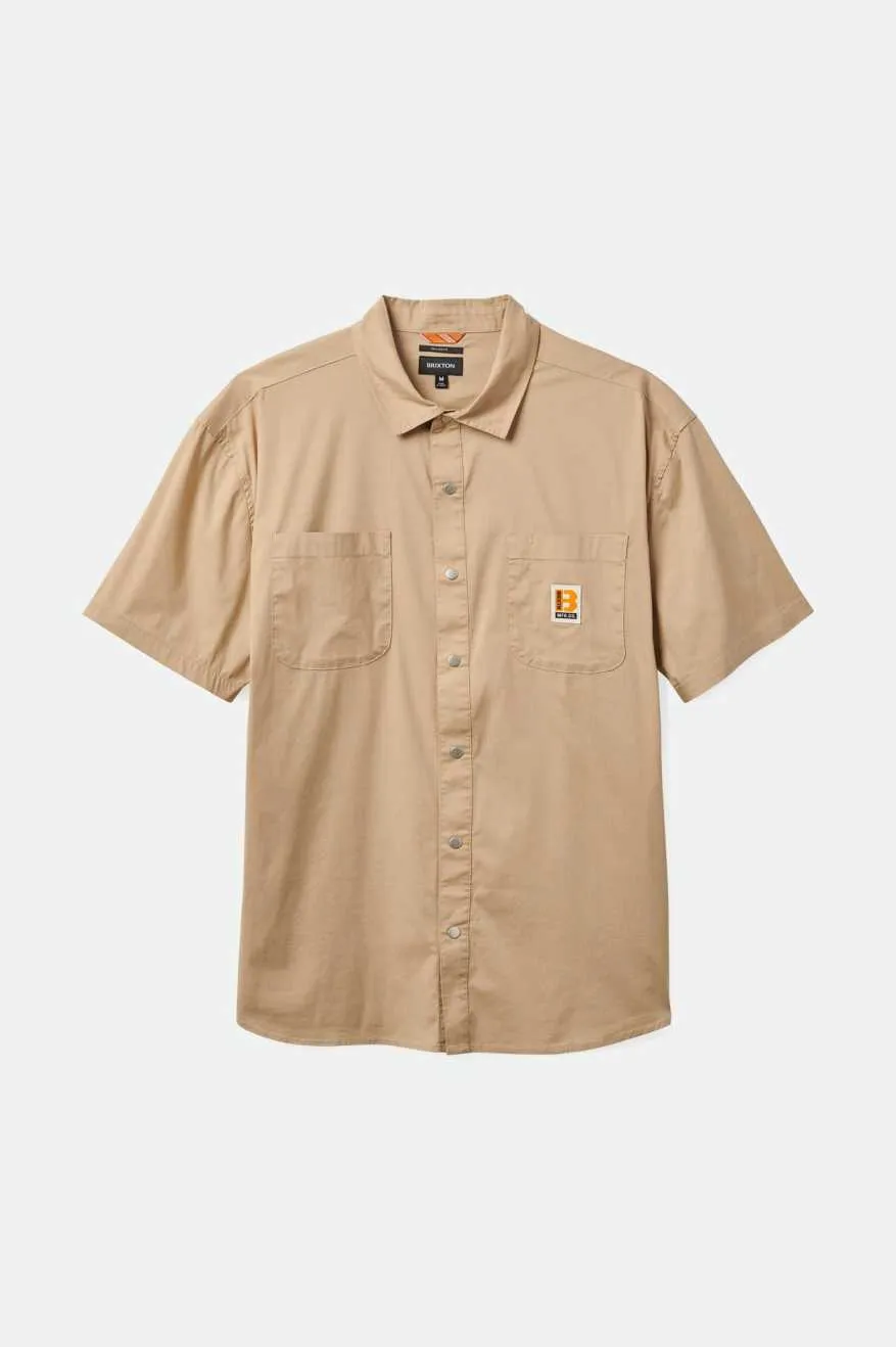 Builders Mechanic S/S Woven Shirt - Sand sold by Brixton