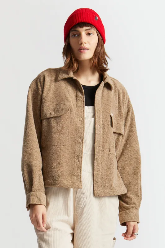 Bowery Women's L/S Arctic Stretch Fleece - Oatmeal sold by Brixton