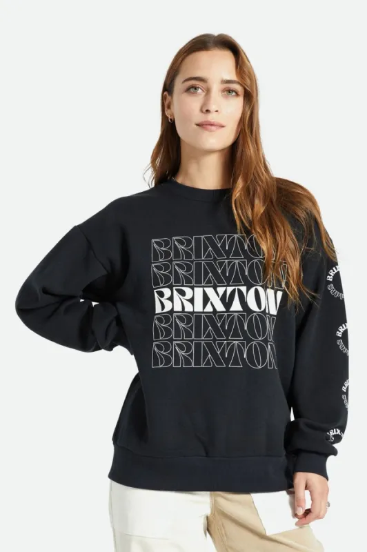 Retro Femme Crew - Black sold by Brixton