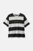 Hilt Alpha Line S/S Tee - Off White/Washed Black/Paradise Orange sold by Brixton
