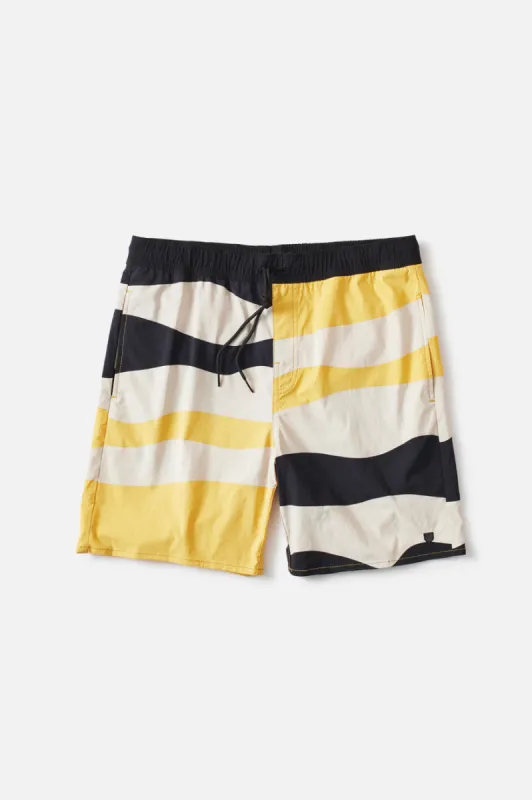 Voyage Hybrid Short - Black/Blonde sold by Brixton