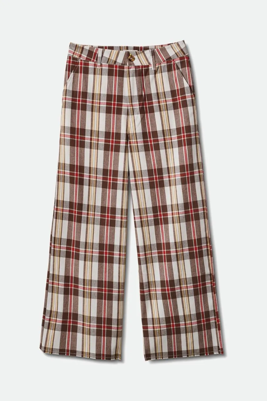 Victory Wide Leg Pant - Off White/Dark Earth sold by Brixton product image thumbnail 4