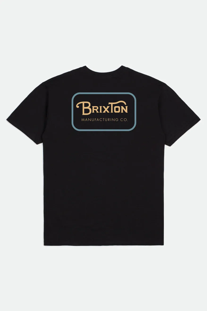 Grade S/S Standard Tee - Black/Yellow sold by Brixton product image thumbnail 2
