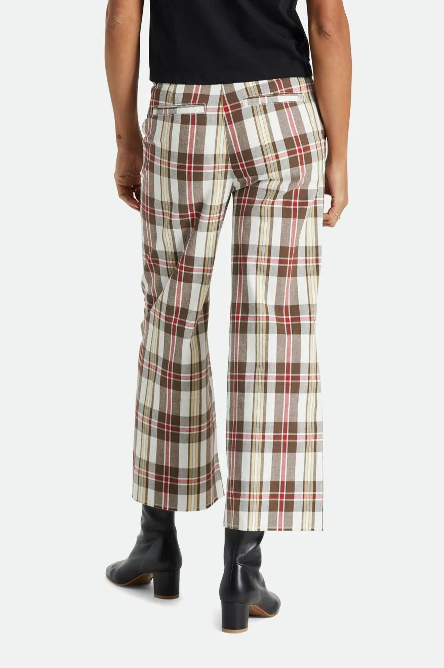 Victory Wide Leg Pant - Off White/Dark Earth sold by Brixton product image thumbnail 3