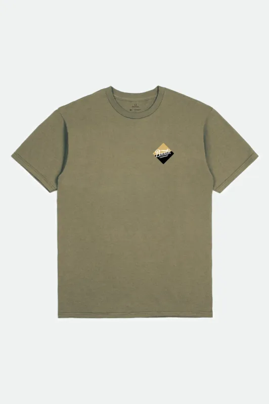 Covet S/S Standard Tee - Military Olive sold by Brixton