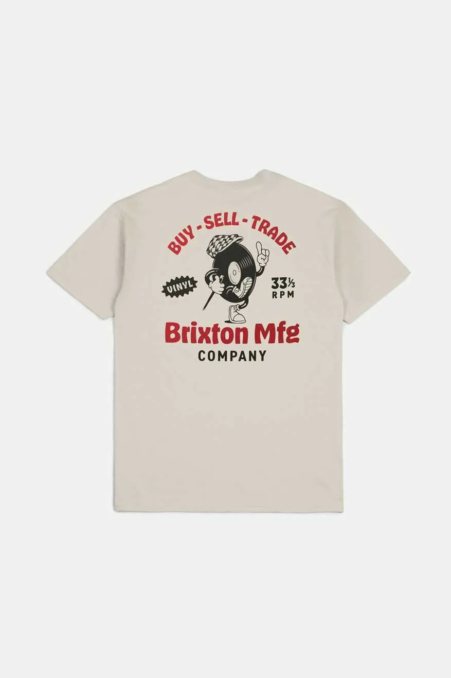 Rhythmic S/S Standard T-Shirt - Cream sold by Brixton product image thumbnail 2