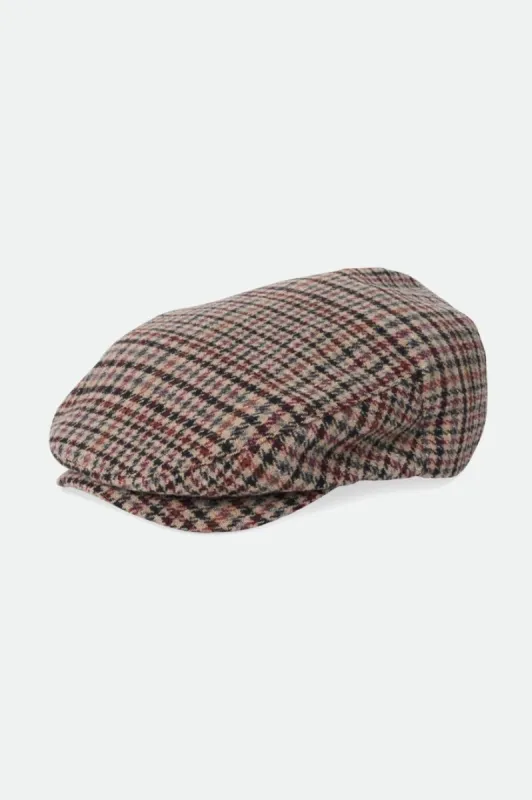 Hooligan Flat Cap - Sand/Black/Crushed Violet sold by Brixton