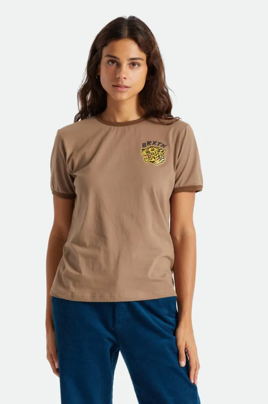 Kit Vintage Ringer Tee - Twig made by Brixton