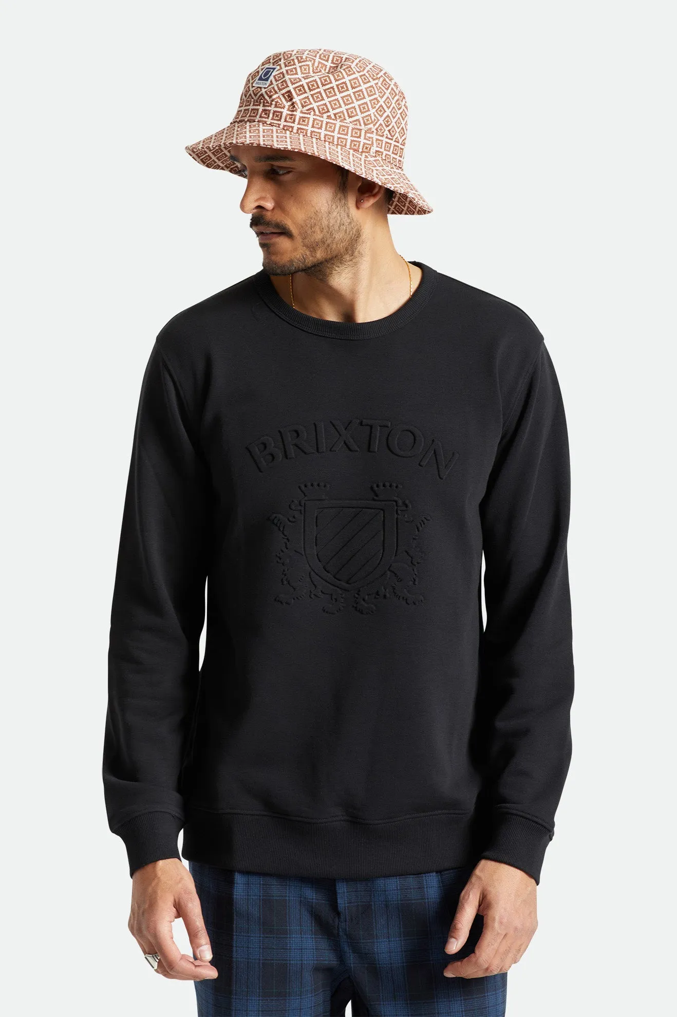 Lion Crest Crew - Black sold by Brixton