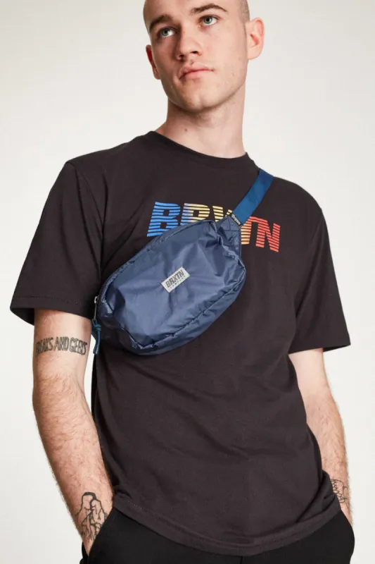 Cortez Hip Pack - Washed Navy sold by Brixton