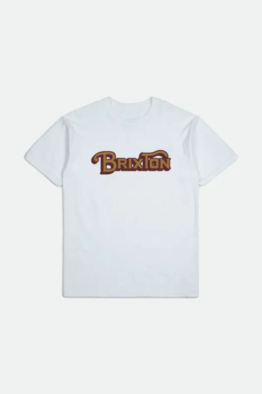 Boys Grade S/S Standard Tee - White sold by Brixton