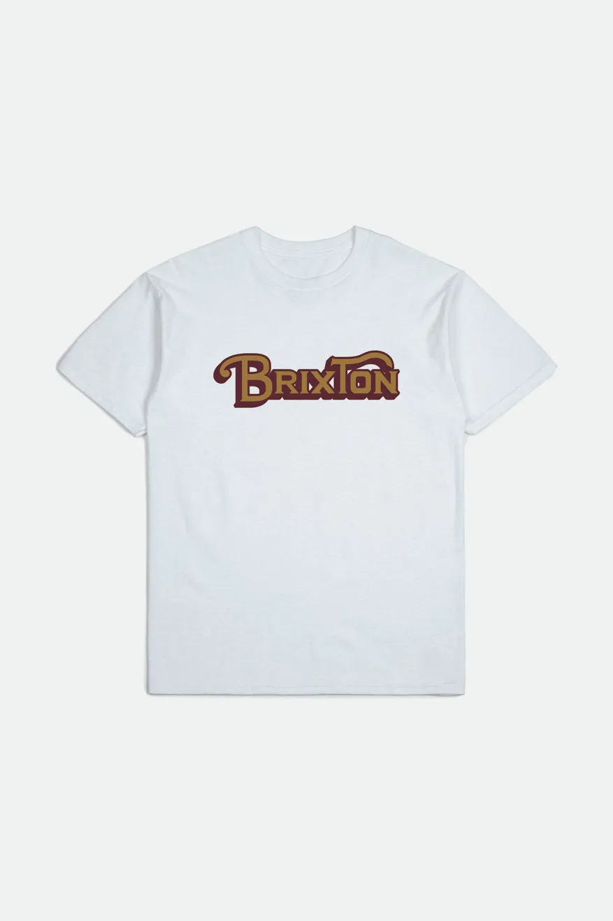 Boys Grade S/S Standard Tee - White sold by Brixton