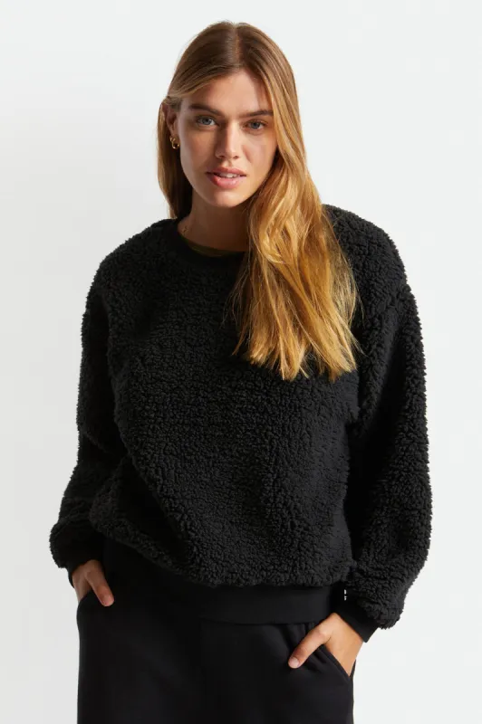 Cloud Sherpa Crew - Black sold by Brixton