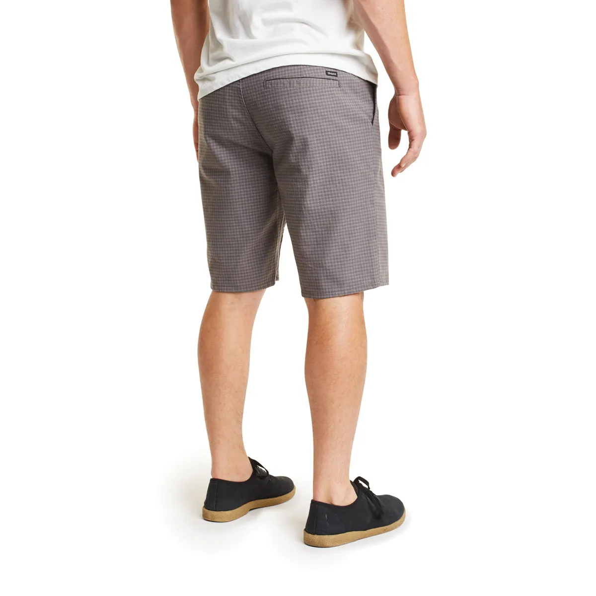 Toil II Hemmed Short - Grey Gingham sold by Brixton product image thumbnail 2