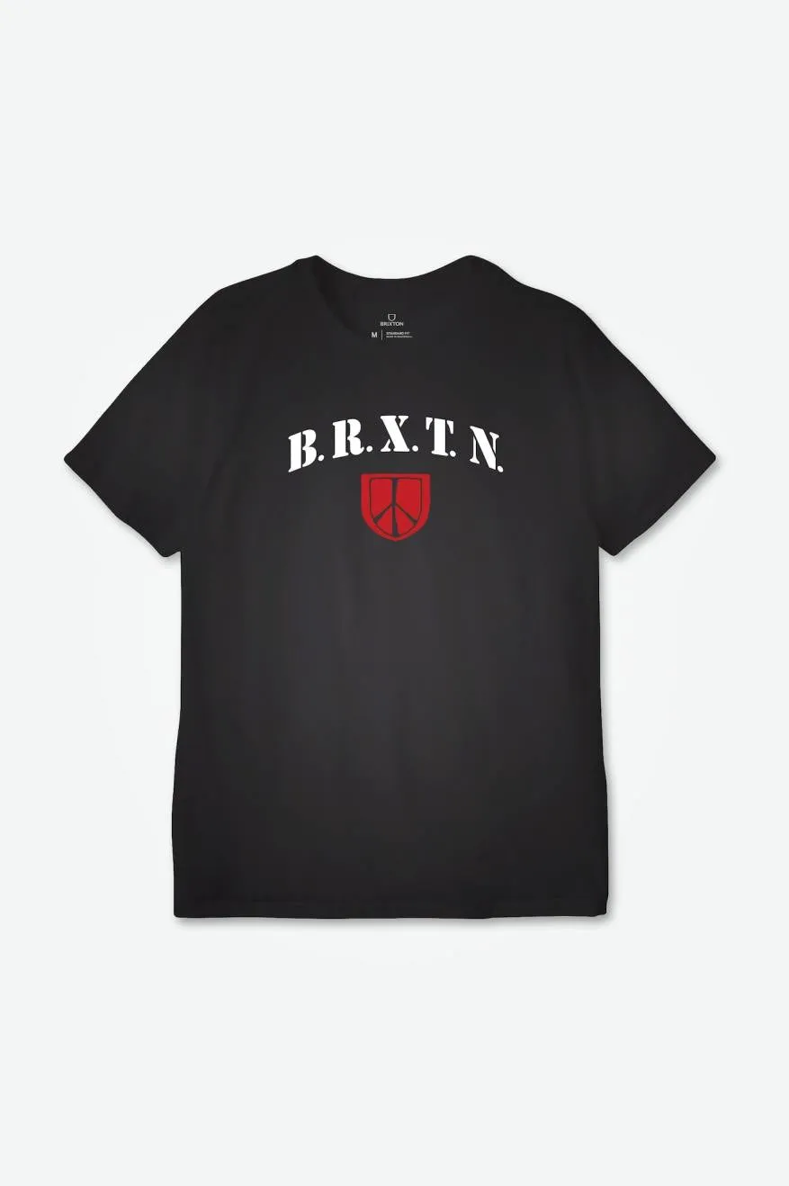 Harden S/S Standard Tee - Black sold by Brixton