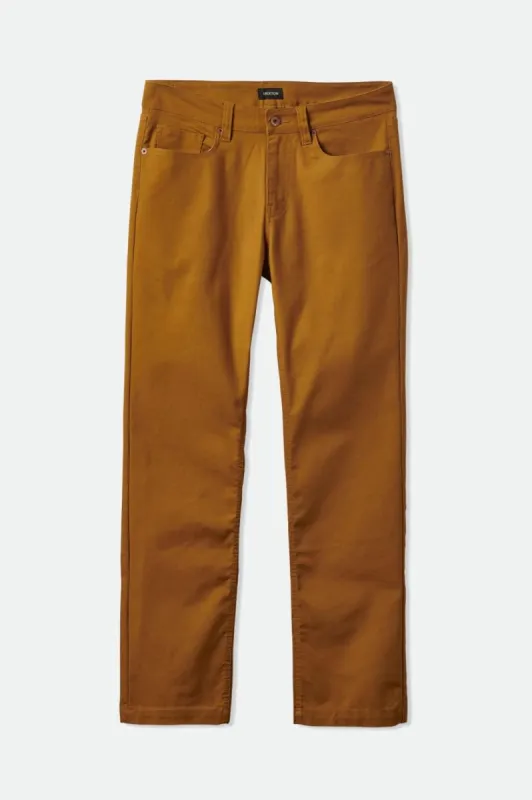 Builders 5-Pocket Stretch Pant - Golden Brown sold by Brixton