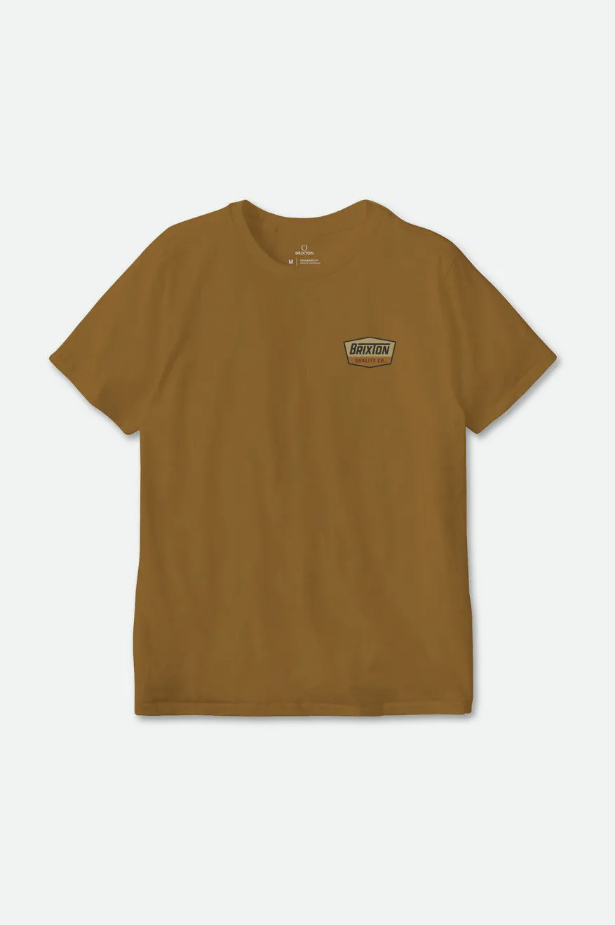 Regal S/S Standard Tee - Golden Brown/Washed Black sold by Brixton product image thumbnail 2