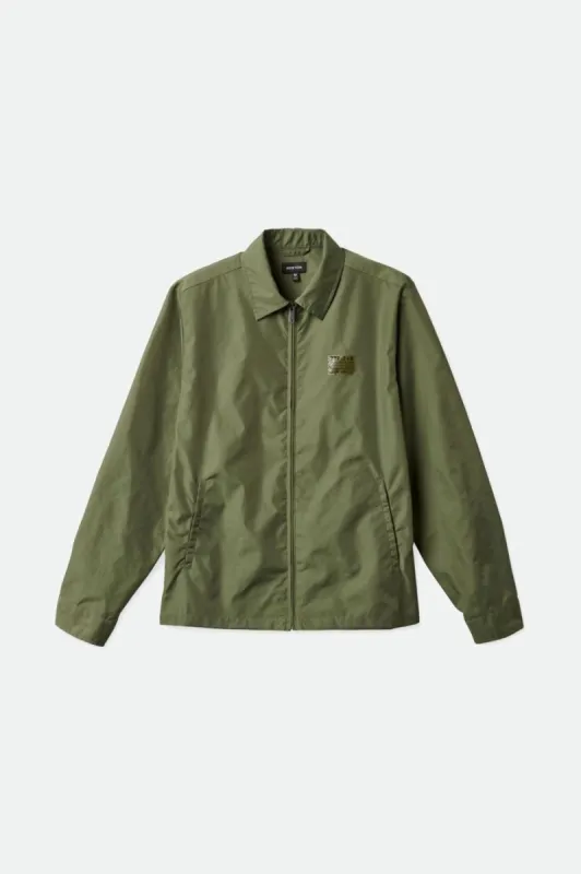 Utopia Vintage Nylon Jacket - Olive Surplus sold by Brixton