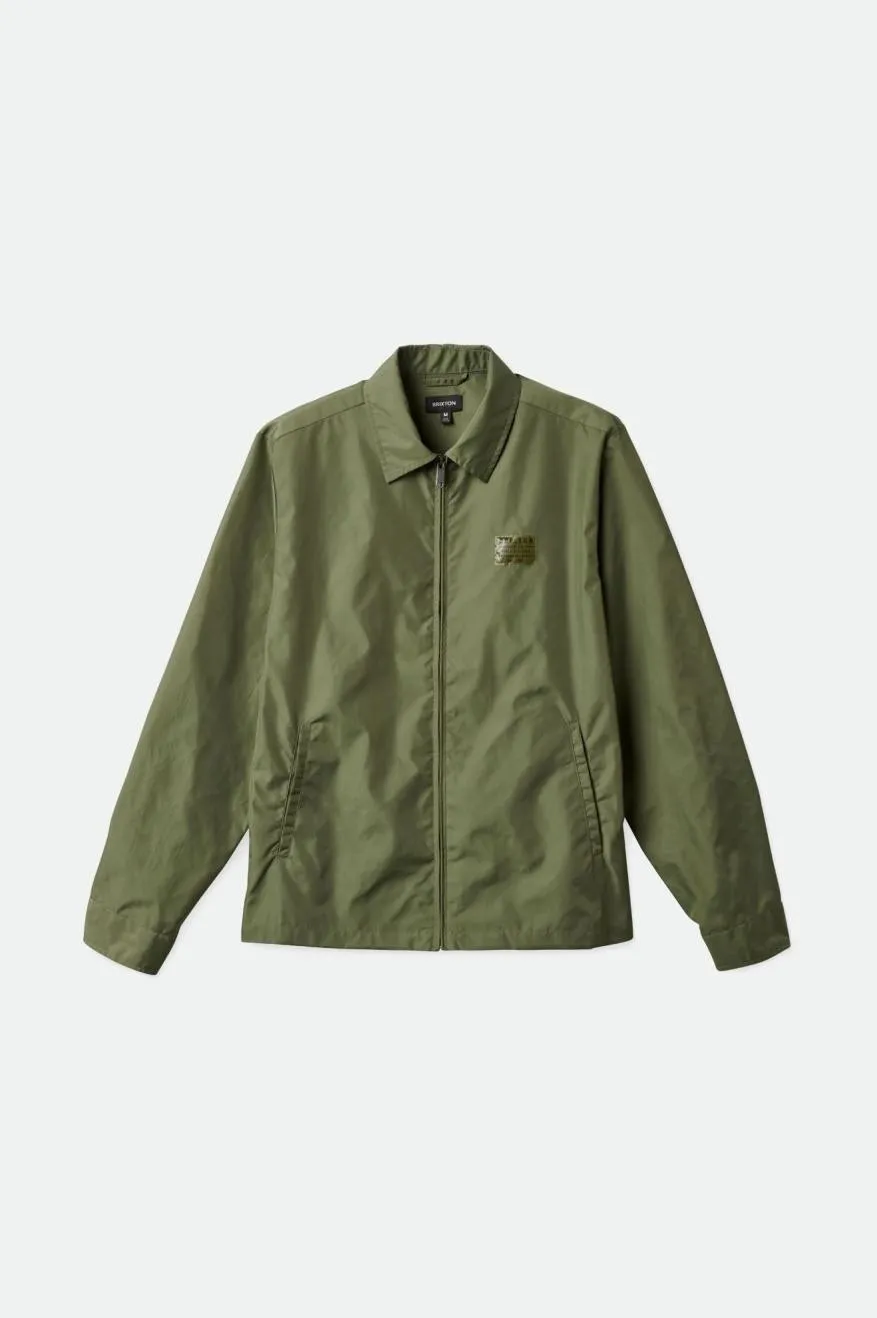 Utopia Vintage Nylon Jacket - Olive Surplus sold by Brixton