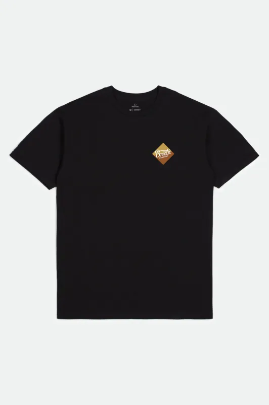 Covet S/S Standard Tee - Black sold by Brixton