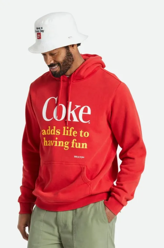 Coca-Cola Having Fun Hood - Coke Red made by Brixton