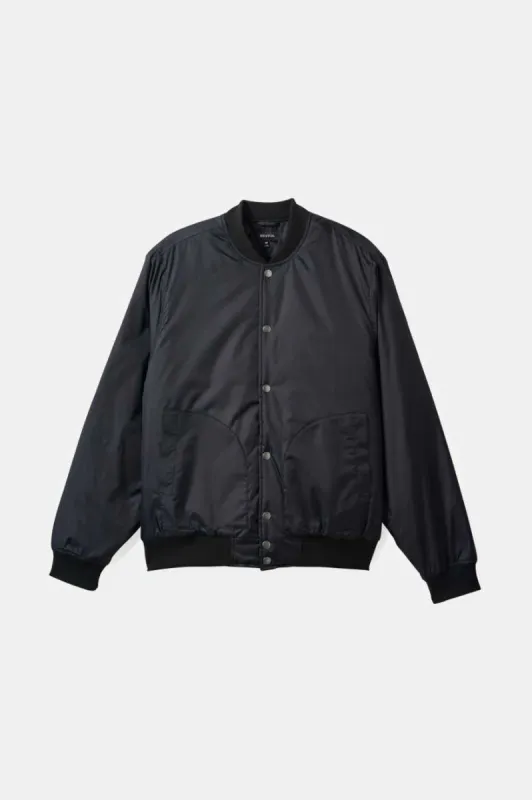 Dillinger Flight Bomber Jacket - Black sold by Brixton
