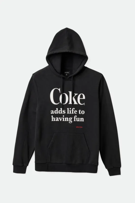 Coca-Cola Having Fun Hood - Black sold by Brixton