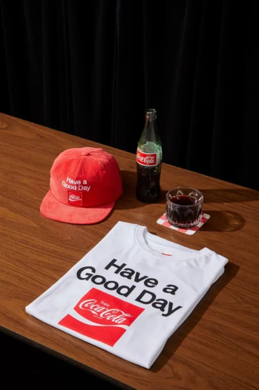 Coca-Cola Good Day S/S Tailored Tee - White sold by Brixton