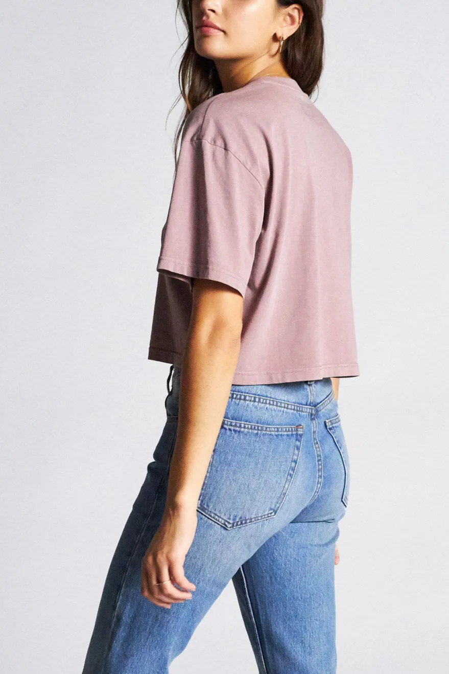 Amanda S/S Crop Tee - Mauve sold by Brixton product image thumbnail 3